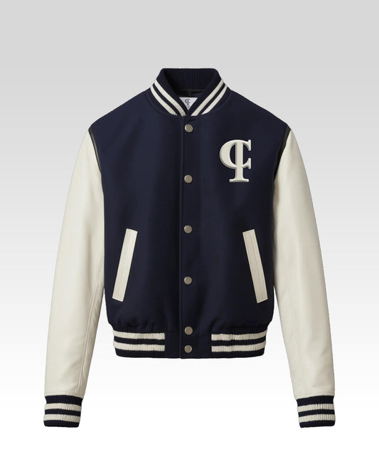 Nautical Luxe Varsity Jacket