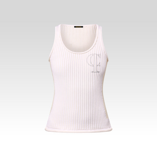 Ivory Essence Ribbed Tank